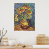 Van Gogh Imperial Fritillaries in Copper Vase ポスター (キッチン)