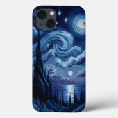 Van Gogh Inspired: Starry Night Ocean Edition Case-Mate iPhoneケース (裏面)