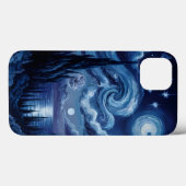 Van Gogh Inspired: Starry Night Ocean Edition Case-Mate iPhoneケース (裏面 (横))