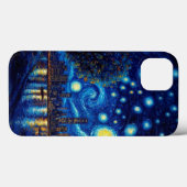 Van Gogh Inspired: Starry Night Ocean Edition Case-Mate iPhoneケース (裏面 (横))