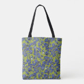 Van Gogh Irises Apple Green Monogram  トートバッグ (裏面)