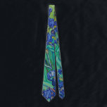 Van Gogh Irises. Blue floral vintage impressionism ネクタイ<br><div class="desc">Van Gogh "Irises" neck tie. Blue floral impressionism art.</div>