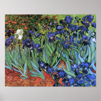 Van Gogh Irises (F608) Vintage Fine Art ポスター