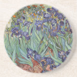 Van Gogh Irises Impressionist Painting コースター<br><div class="desc">Vincent Van Gogh Irises at Saint Remy - Irises by Vincent Van Gogh is a wonderful impressionistic painting by one of the master impressionism artists of all time. The iris garden is swirling with color and emotion, as the purple irises flow up from their blue green stems and leaves. There...</div>