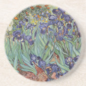 Van Gogh Irises Impressionist Painting コースター (正面)