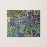 Van Gogh Irises Impressionist Painting ジグソーパズル<br><div class="desc">Vincent Van Gogh Irises at Saint Remy - Irises by Vincent Van Gogh is a wonderful impressionistic painting by one of the master impressionism artists of all time. The iris garden is swirling with color and emotion, as the purple irises flow up from their blue green stems and leaves. There...</div>