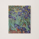 Van Gogh Irises Impressionist Painting ジグソーパズル<br><div class="desc">Vincent Van Gogh Irises at Saint Remy - Irises by Vincent Van Gogh is a wonderful impressionistic painting by one of the master impressionism artists of all time. The iris garden is swirling with color and emotion, as the purple irises flow up from their blue green stems and leaves. There...</div>