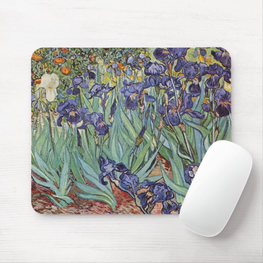Van Gogh Irises Impressionist Painting マウスパッド (マウス)