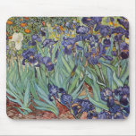 Van Gogh Irises Impressionist Painting マウスパッド<br><div class="desc">Vincent Van Gogh Irises at Saint Remy - Irises by Vincent Van Gogh is a wonderful impressionistic painting by one of the master impressionism artists of all time. The iris garden is swirling with color and emotion, as the purple irises flow up from their blue green stems and leaves. There...</div>