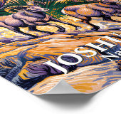 Van Gogh Joshua Tree Wildlife Sheep & Custom Text ポスター (角)