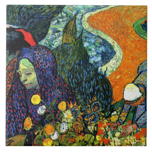Van Gogh - Ladies of Arles, タイル (正面)