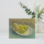 Van Gogh Lemons Plate Yellow Kitchen Art ポストカード (スタンド正面)