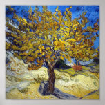 Van Gogh Mulberry Tree Impressionism Art ポスター<br><div class="desc">Vincent Van Gogh Art - The Mulberry Tree - Vincent Van Gogh painted "the Mulberry Tree" in 1889. Van Gogh's paintings were marked by their vibrance, use of fresh color, strong paint strokes. Van Gogh painted The Mulberry Tree when he was in the Saint Paul Asylum in Saint-Remy. In The...</div>