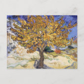 Van Gogh Mulberry Tree Yellow Swirl Art ポストカード (正面)