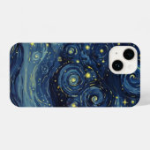 Van Gogh Night Sky Inspired Artwork iPhoneケース (裏面横)