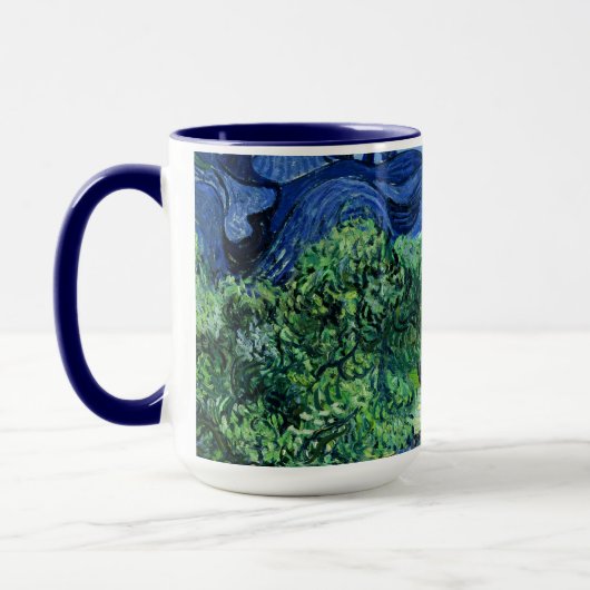 Van Gogh - Olive Trees with Alpilles Background マグカップ (左)