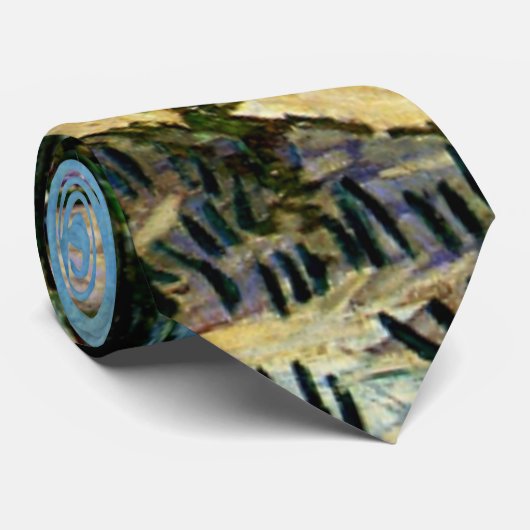 Van Gogh - Orchard Surrounded by Cypresses ネクタイ (ロール)