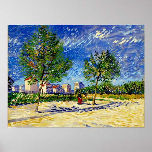 Van Gogh Outskirts of Paris ポスター (正面)
