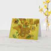 Van Gogh Painting Artによるひまわり カード (黄色い花)