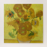 Van Gogh Painting Artによるひまわり ジグソーパズル<br><div class="desc">黄色は幸福の色。ヴァン・ゴッホにとって特別な意味がある。この絵画色は黄色に支配され、私たち感じは太陽と生きる意志によって持ち込まれたエネルギーを作る。</div>