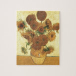 Van Gogh Painting Artによるひまわり ジグソーパズル<br><div class="desc">Still Life: Vincent van 絵画ゴッホによる15のヒマワリの花瓶の表現主義は物事を見る単なる方法ではない：それはまた、それらを作る方法であって絵画ある。表現者は平絵を描らなく、純粋なトーンで – 彼は彼のトーンを分割し、ブラシで適用自由主義のする。レンブラント、ハルス、そしてヌエネン時代のヴァン・ゴッホで、現実主義に対する同じ懸念、光の感覚と表現詳細に対する同じ感覚感じと、少なからず表現力のある不純な使用を組み合わせたことは、確かに印象的である。要するに、最も切り離された理想主義的なオランダ画家でさえ、その国の文化的伝統の印を持っている。しかし、抽象芸術は来Caravaggioの流入の下、つまり現実主義の下で、モンドリアンの抽象概念は社会的バイアスを持つ異常な美的純粋主義を表している。そしてレンブラントの光は、観察された現実のスピリチュアル表現であり、少なくとも観察されるその現実の要素の少なくとも一つである。しかし、こうした現実主義は(フランHalsのように)フランクは実在、物事の物理的側面を尊重することにあまり関心を持ってい表現ない。そしてヴァン・ゴッホはオランダ画家として確かに現実に深く執着していたが、そのほとんどは宗教的に敬意を表しており、彼の考えは質素な考察から切り離されたものではなかった。したがって、恣意的な照明、つまり少なくとも恣意的で、劇的でしばしば風変わりな – 要するに、後に彼の叙情的な表情というきわめて軽快な表現があるような、粗野で粗野な表現主義だ。だから、この本質的に叙情的な画家は絵を描、彼の時代のプレベリアンの現実から始まっ想像た – 彼が持っているに違いない – レンブラントとホルスは彼らのブルジョアの現実絵を描にある。ヌエネンの古い農夫の女の絵を描頭とポテト食べ手の頭は、このように彼らの不器用な方法でマルガレタ・トリップのポートレートとレジェントテッセンの手に反響す自然のままの。しかしヴァン・ゴッホは影を実体と間違え、レンブラントの現実主義が本質的に幻想的であると認識できなかった。オランダのもし小柄な姿や彼らvirtuoso Halsのような更に多くのはリアリティを再現し、解釈し、またはスタイルを作り出すレムブラントは、彼の主題の上で、この世界のものではない光に取り付かれ、彼はシャルスクローの迷路を通徹底的に追求した。ゴッホは社会現実主義者だと思い込み、自分の使命だと悟らなかった。そして彼だけが、現実の反抗的な粘土を単に形作るだけでなく、夜警の鬱積した内光を解放し、その輝きのすべてを明らかにしようとしたのだ。しかし、その瞬間まで来、彼は物事の「人間的にも、人間的にも表現て」の側面を持つ不機嫌で、茶色の部分で気を失うことになっていた。こうした現実に対する生来の嗜好、とりわけ労働者や農民の生活の実態を反映したものであり、彼は「自分のハートに倣って画家」を鑑賞したり、勉強したりするに至った。それは、彼が他の画家と結びついた色彩革新の時期には入っていなかったからである。自然によって直感的で、環境の傾向と力によって自己教育されたヴァン感じゴッホは常に彼の実験の象徴的なスポンサーとして技術の問題のモデルとしてそれ素晴らしほど、画家に向かって指示した。ミレー神への崇拝は、彼の社会的現実主義や人間のテーマに対する彼の好みに対する単なる評価よりも深まった。ミルレットが土の粗末な耕作業者を描き、この主題に欠かせない本を取り出した方法に彼は初めて惹かれたのだろう保。しかしファン・ゴッホのミレー写真に対する様々な解釈の勉強- – 死神、中日休息、草者 – は、彼にとって、現実的でロマンチックな草者のあまりに有名な態度は、単なる文学やメロドラマ的な仕草ではなかったことを明らかにしている。ヴァン表現ゴッホにとっては、自分の最も内側の存在、彼の深いが彼が感じていた現実の象徴として見た土に対して与え、直ちに人生を圧迫する象徴として憧れているのだ。その後、サンレミーで、オランダで自分の心の中で既に生み出した鮮やかな色彩に彼の初期の思い出を描き直した時、自分のイメージでミレーの作品を再現した。デラクロワは、彼の心の中では、色という点で表現の具現化であった。ヴァン・ゴッホはすでにオランダでその主人を見つけていて、アルレスでは彼は見つ忘れけなかった。彼はテオへの手紙（1888年9月8日）で、ゲネサレス湖のキリストのためのスケッチに関するポール・マンツのコメントを引用した：「私は誰も青と緑からそのような恐ろしい効果を得ることができるとは思わなかった」。</div>