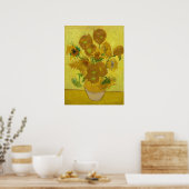 Van Gogh Painting Artによるひまわり ポスター (キッチン)