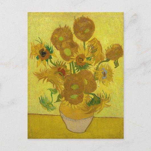 Van Gogh Painting Artによるひまわり ポストカード (正面)