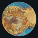 Van Gogh Painting Artによるひまわり ラウンドシール<br><div class="desc">あなた自身の製品について、あなた自身の望むままにデザインと変化を行うことができるのか。この製品カスタマイズは、非常に簡単ツールで使用できる。</div>