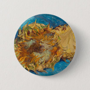 Van Gogh Painting Artによるひまわり 缶バッジ