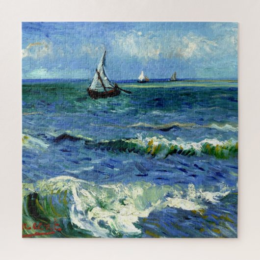 Van Gogh painting, Seascape, ジグソーパズル (縦)