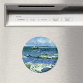 Van Gogh painting, Seascape, マグネット (インサイチュ (食洗機))
