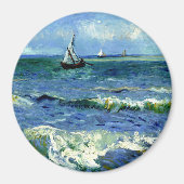 Van Gogh painting, Seascape, マグネット (正面)