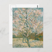 Van Gogh Pink Peach Tree in Blossom (F404) ポストカード (正面/裏面)