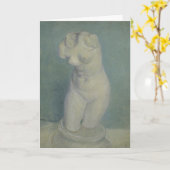 Van Gogh Plaster Torso - Classical Statuette Art カード (黄色い花)