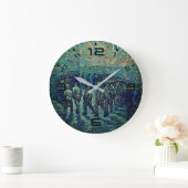 Van Gogh Prisoners' Round Art Clock ラージ壁時計 (ホーム)