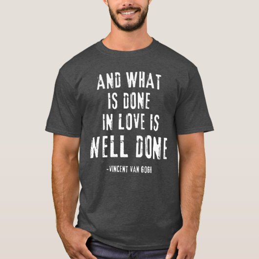 Van Gogh Quote vintage Tシャツ (正面)