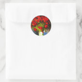 Van Gogh Red Poppies ラウンドシール (バッグ)