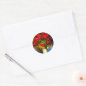 Van Gogh Red Poppies ラウンドシール (封筒)