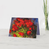 Van Gogh Red Poppies 招待状 (裏面)