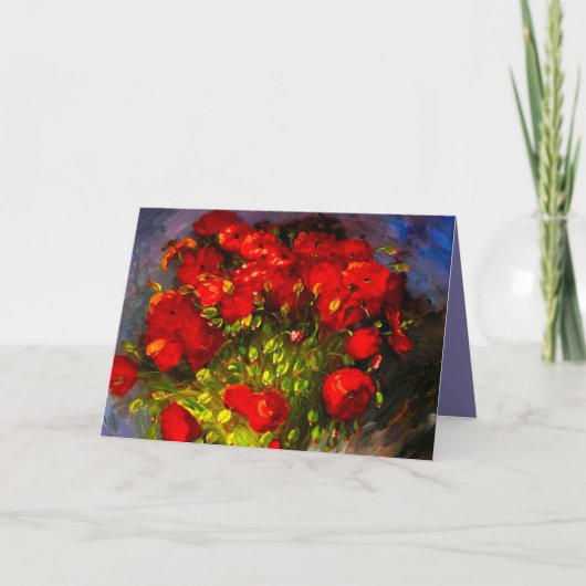 Van Gogh Red Poppies 招待状 (正面)