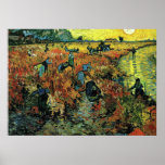 Van Gogh - Red Vineyards at Arles ポスター<br><div class="desc">Vincent van Gogh 1888 landscape painting,  Red Vineyards at Arles,  poster.</div>