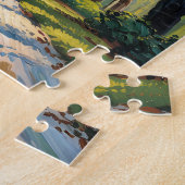 Van Gogh Retro Savannah Georgia Oak Avenue Travel ジグソーパズル (側面)