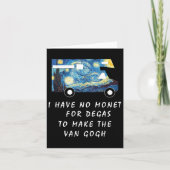Van Gogh Road Trip T Shirt Funny Caravan Camping T カード (正面)