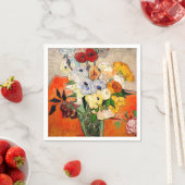 Van Gogh Roses and Anemones スタンダードカクテルナプキン (インサイチュ)