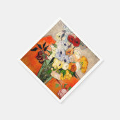 Van Gogh Roses and Anemones スタンダードカクテルナプキン (角)