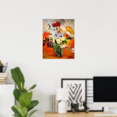 Van Gogh Roses and Anemones ポスター (ホームオフィス)