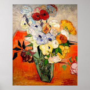 Van Gogh Roses and Anemones ポスター