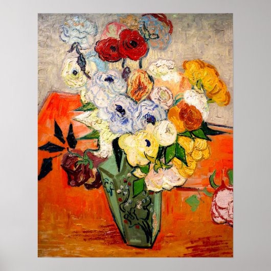 Van Gogh Roses and Anemones ポスター (正面)