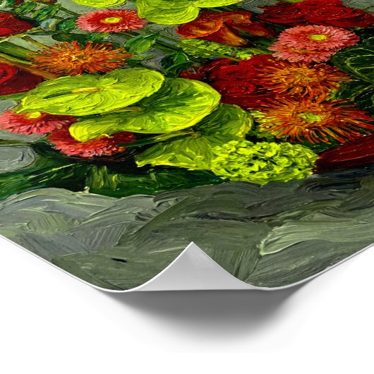 Van Gogh Roses and Other Flowers ポスター (角)