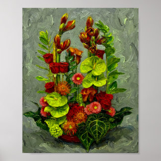 Van Gogh Roses and Other Flowers ポスター